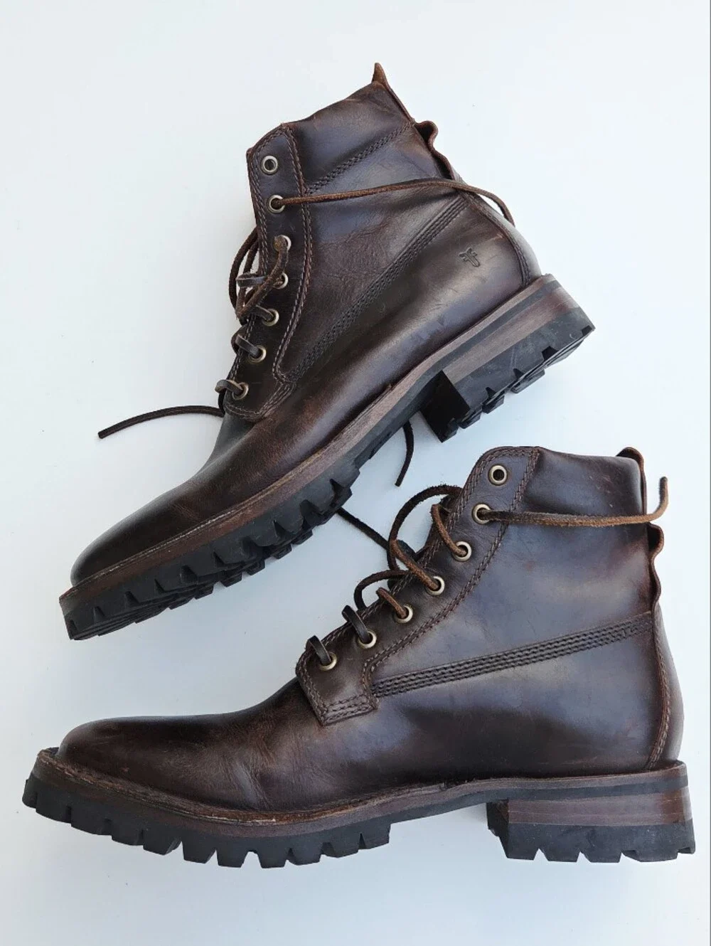 Frye Men's Union Leather Work Boots Brown Size 9.5